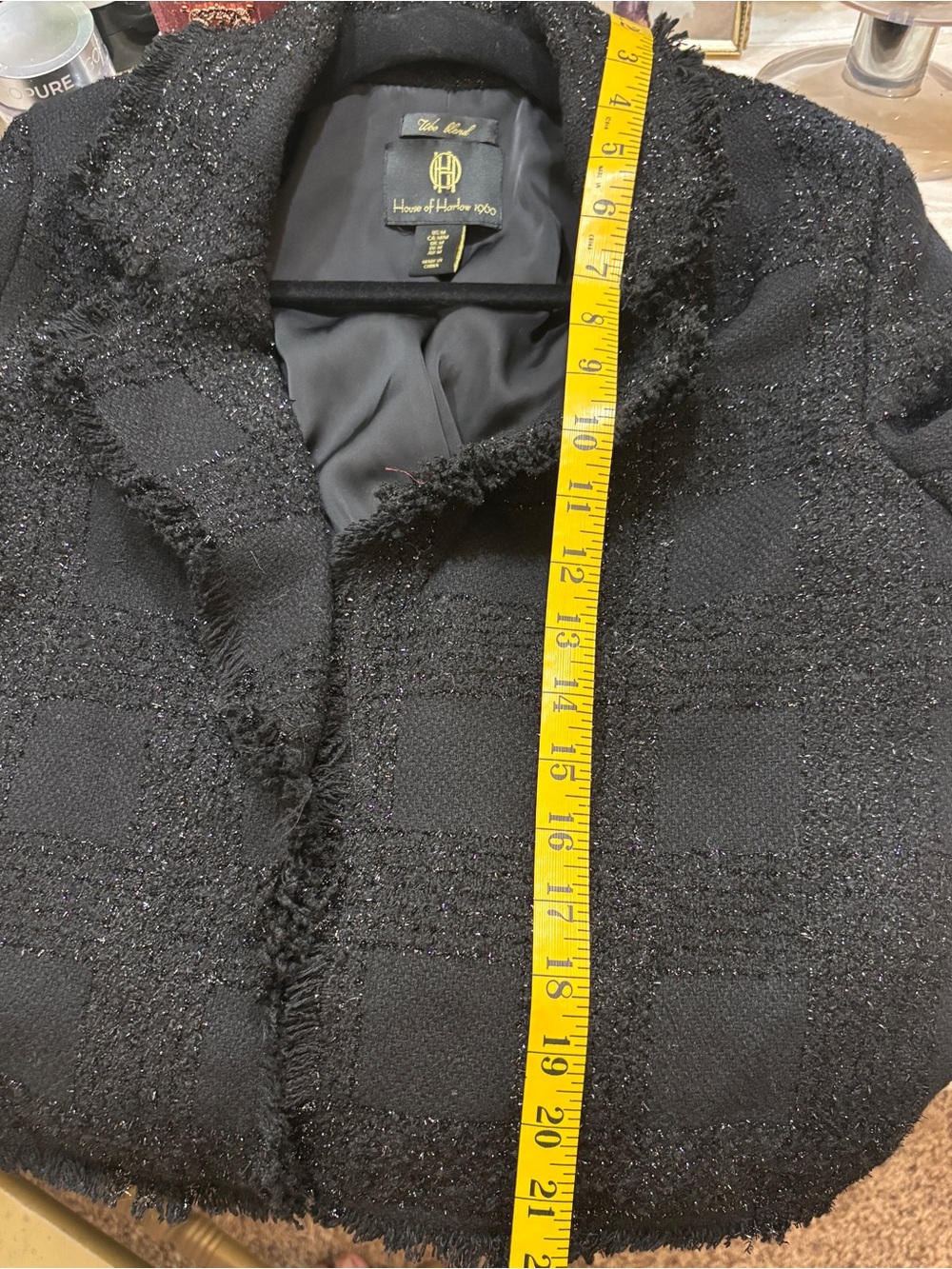 House of Harlow 1960 Black Tweed Jacket and Skort Set. Size Medium - Picture 10 of 10